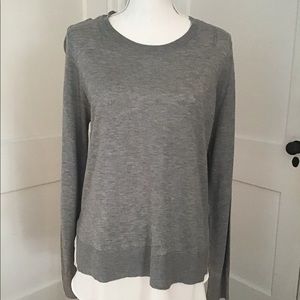 H & M Lightweight Crewneck Shirttail Sweater